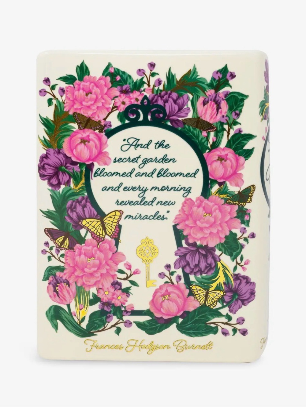 Steel Mill & Co Original Large Book-Shaped Decorative Vase(The Secret Garden)